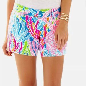 Lilly Pulitzer Lets Cha Cha Coral Callahan Short Size 00